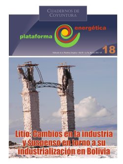 Cuaderno de Coyuntura 18: Litio: Cambios en la industria y suspenso en torno a su industrialización en Bolivia