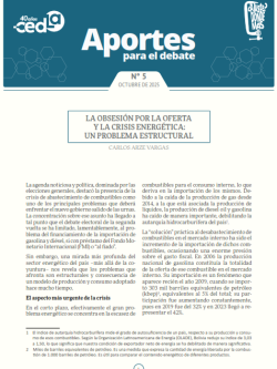 Aportes para el debate 5: La obsesión por la oferta y la crisis energética: un problema estructural